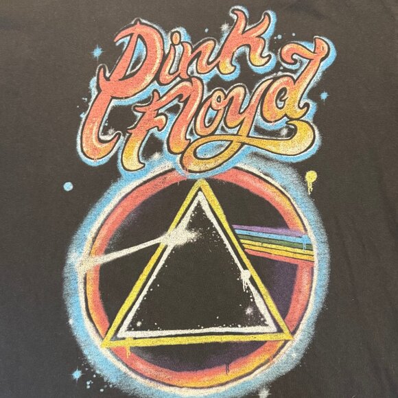 Pink Floyd Men's Airbrush Logo Graphic T-Shirt with Short Sleeves, LG - Picture 2 of 2